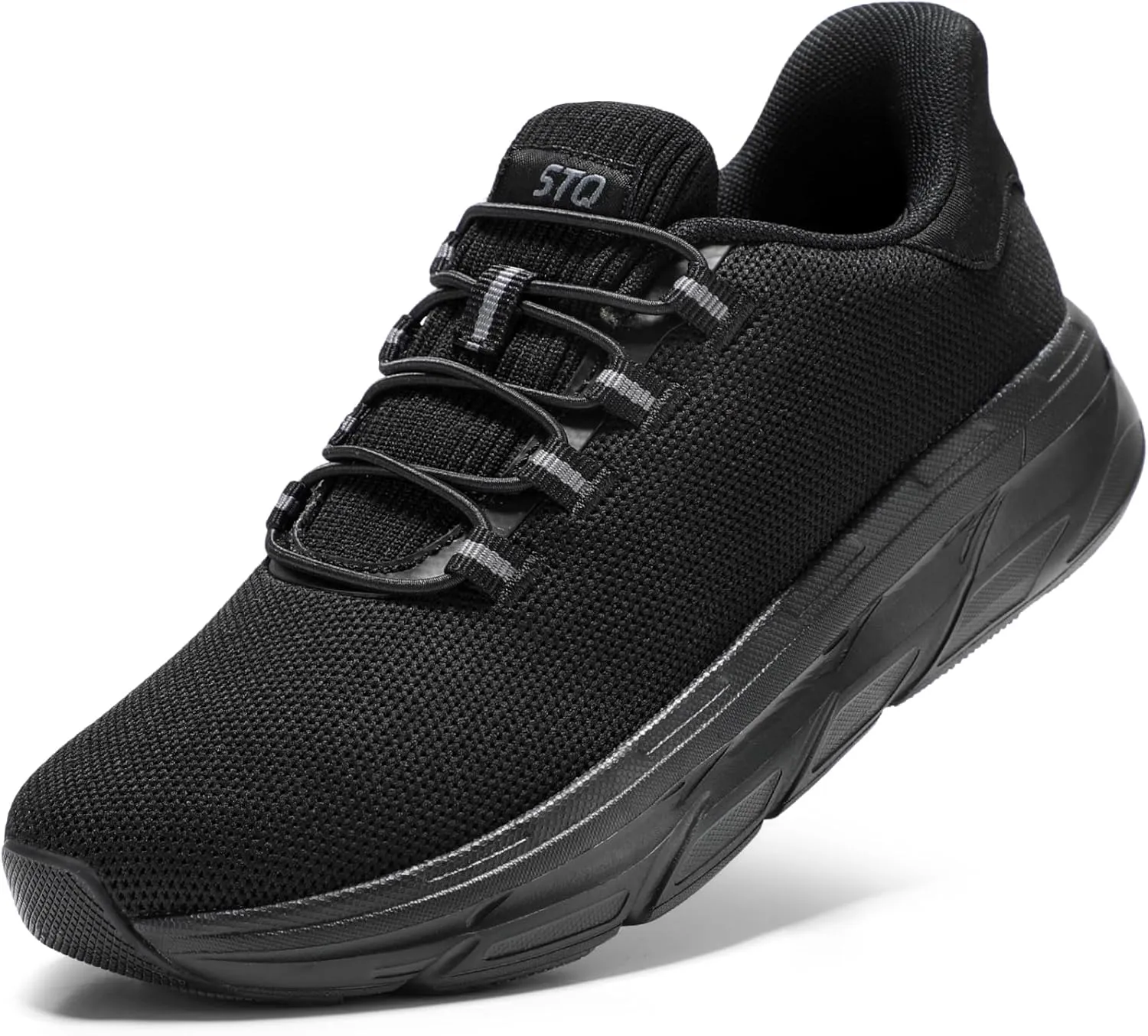 STQ Women's Slip On Walking Shoes Active Cushion Comfortable Tennis Breathable Non Slip Athletic Gym Workout Cross Training Sneakers