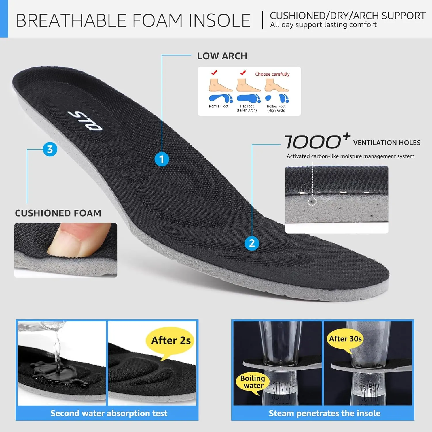 STQ Women's Slip On Walking Shoes Active Cushion Comfortable Tennis Breathable Non Slip Athletic Gym Workout Cross Training Sneakers