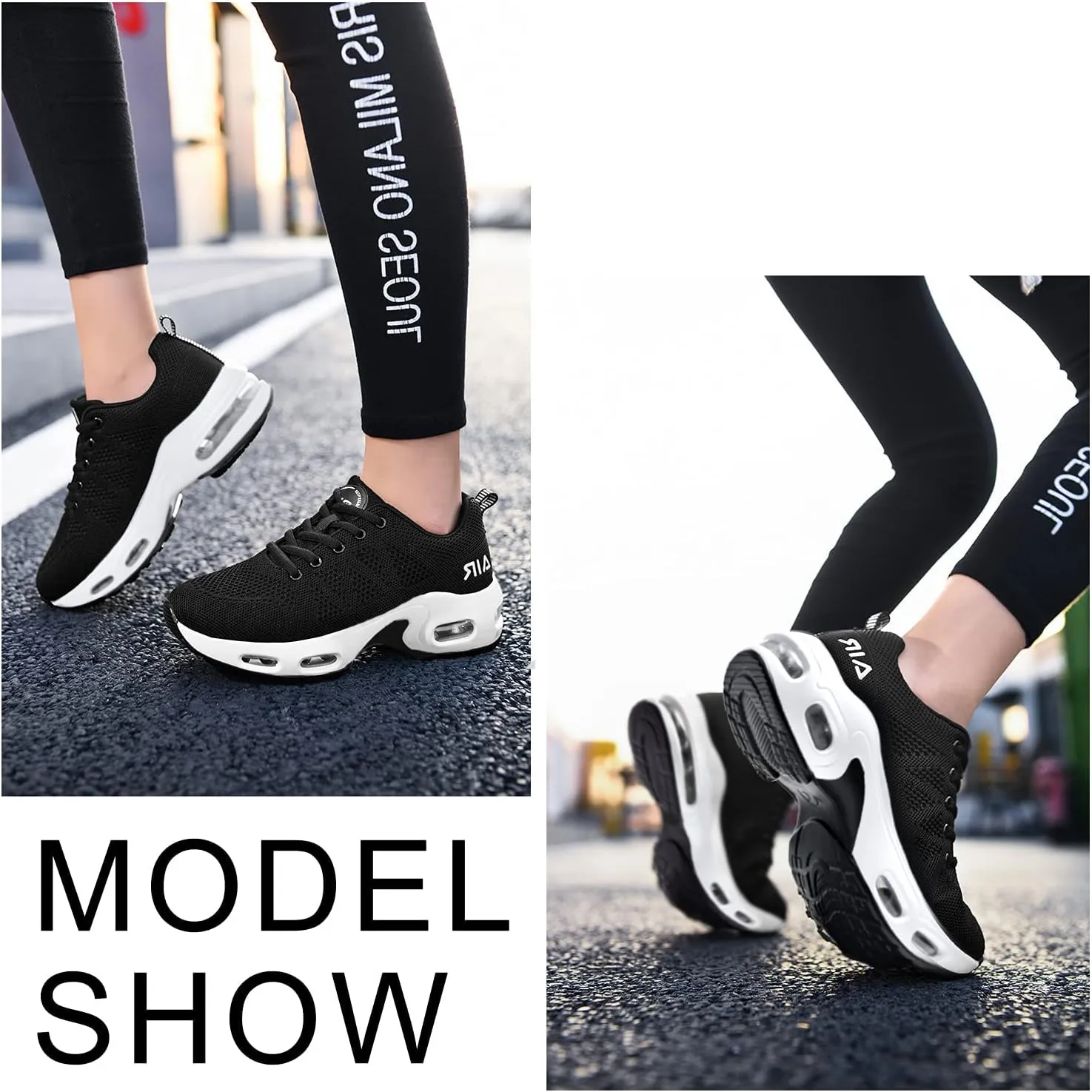 SURRAY Women's Air Running Shoes Walking Tennis Sneakers Non-Slip Athletic Fashion Casual Light Shoes(US5.5-11 B(M)