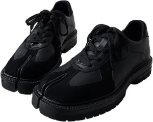Tabi Shoes Split Toe Leather Retro Sneakers Chunky Platform Non Slip Breathable Cute Y2K Kawaii Fashion Trendy Gifts for Daughter Back to School Dressy Streetwear Spring Summer Fall Tennis Outdoors