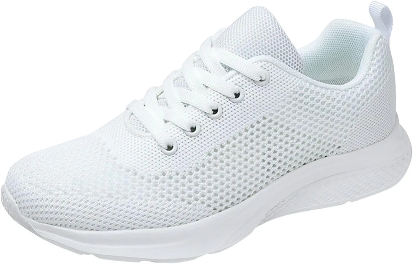 Tennis Shoes Womens Lightweight Comfortable Lace up Mens Tennis Shoes Athletic Casual Shoes Trendy Platform Sneakers White Tennis Shoe Trainers Shoe
