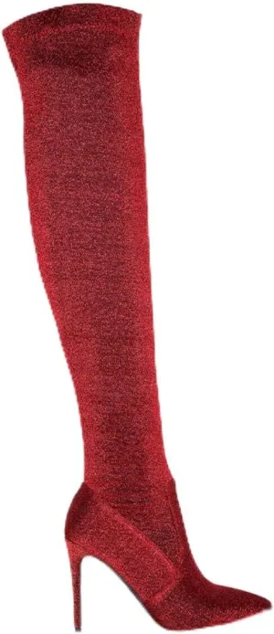 Tigerlily Knitted Stiletto Long Boots