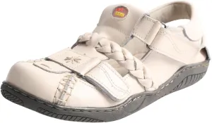 TMA EYES Retro Sports Sandals for Women Anti-Slip TPR Sole Flat Strappy Sandals with Hook and Loop Closure Breathable Casual Beach Shoes for Outdoor