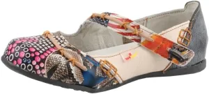 TMA EYES Stylish Color-Block Flat Sandals with Random Prints and Buckle
