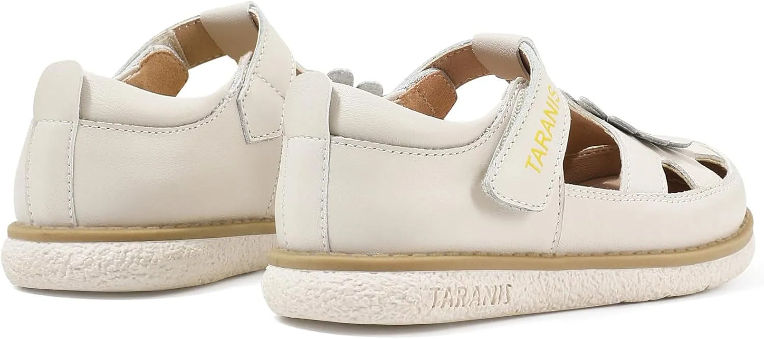 Toddler Girls Boys Sandals Closed Toe Leather Outdoor Shoes for Toddler/Little Kid