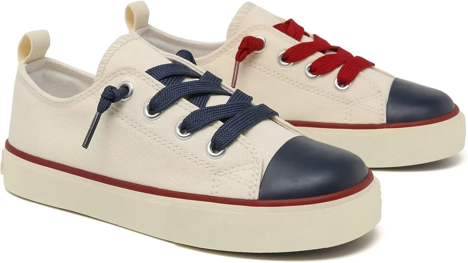 Toddler Little Kid Cushioned Canvas Shoes Slip On Sneakers Soft and Durable