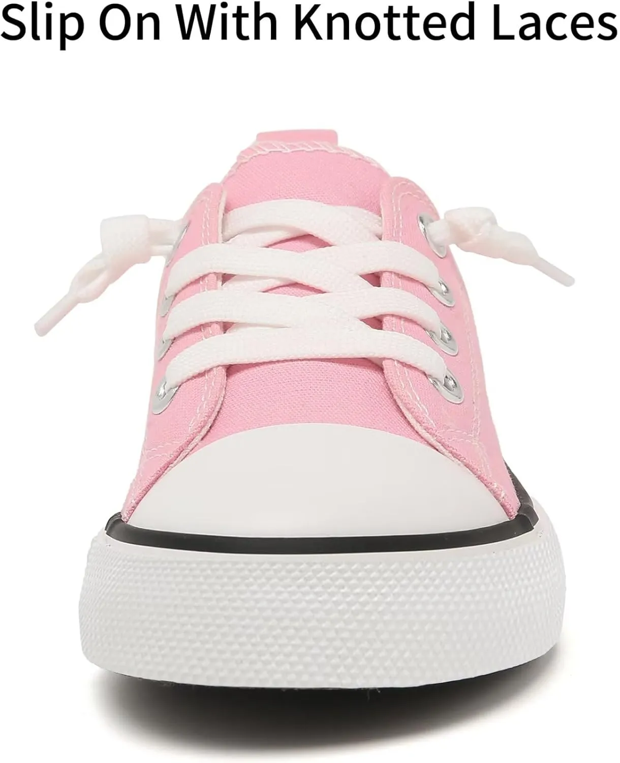 Toddler Little Kid Cushioned Canvas Shoes Slip On Sneakers Soft and Durable