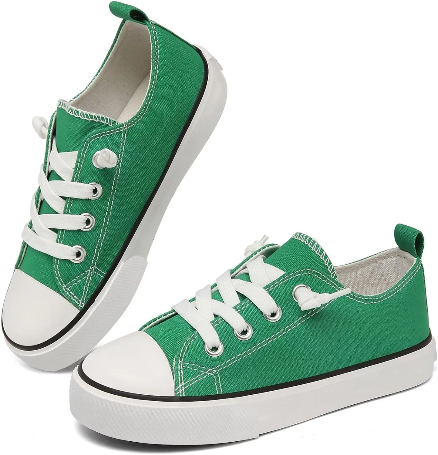 Toddler Little Kid Cushioned Canvas Shoes Slip On Sneakers Soft and Durable