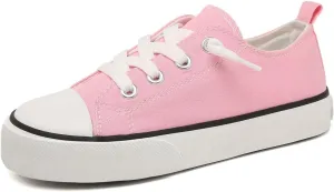Toddler Little Kid Cushioned Canvas Shoes Slip On Sneakers Soft and Durable