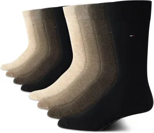 Tommy Hilfiger Men's Cushioned Breathable Stretch Fabric Dress Socks - 8 Pack