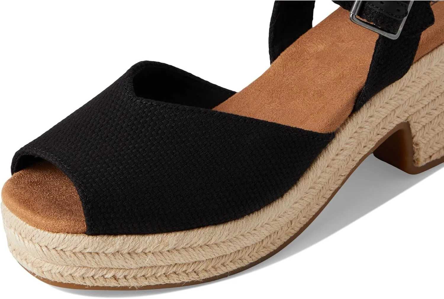TOMS Women's Isla Peep Toe Heeled Sandal