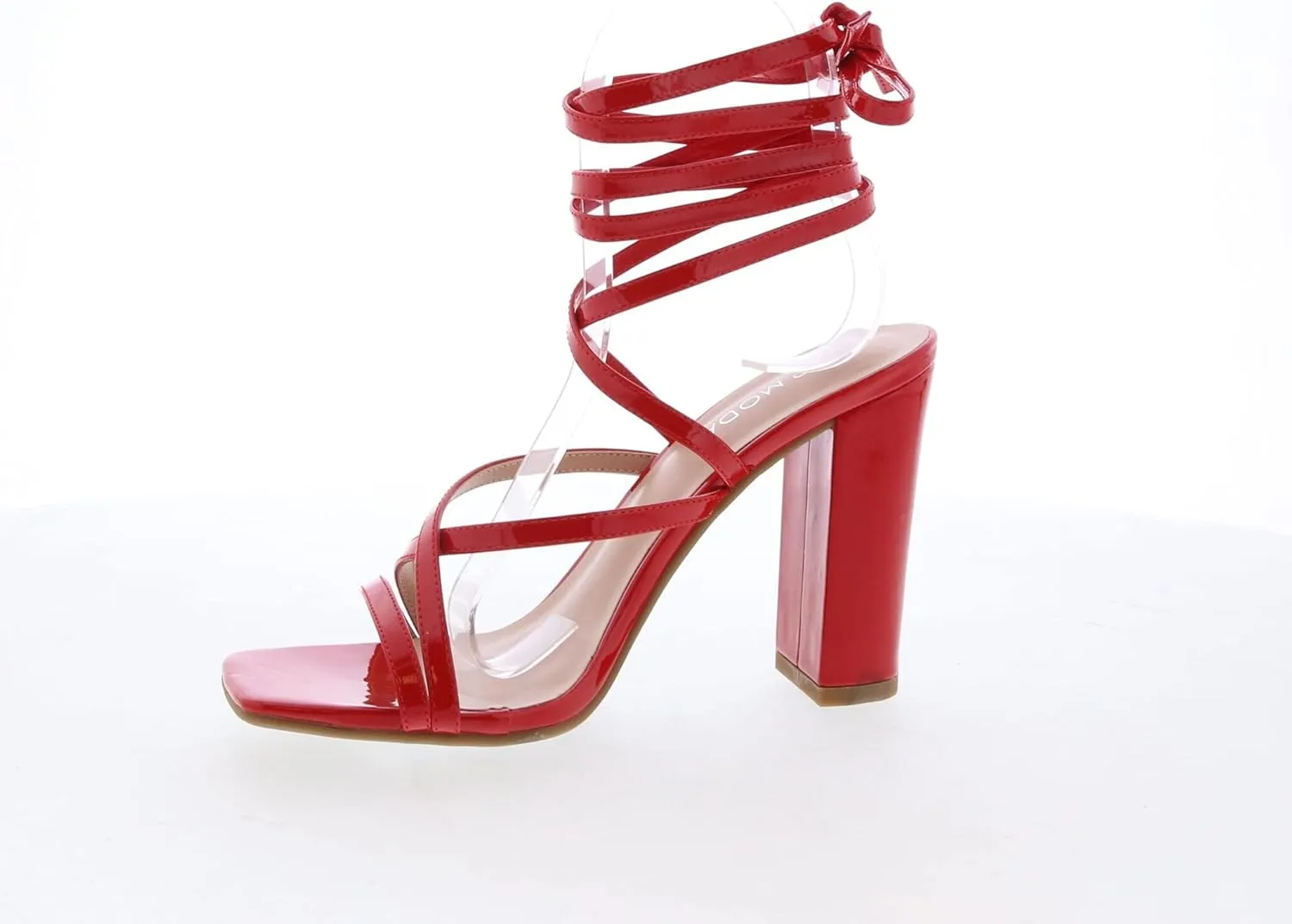 TOP Moda Womens Lace Up Wrap Around Strap High Heel Sandals