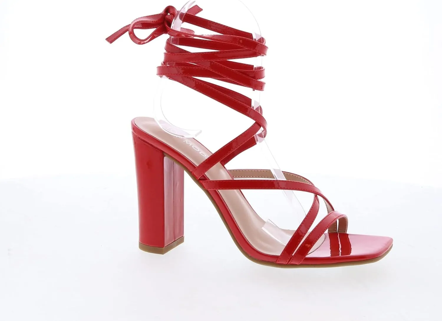 TOP Moda Womens Lace Up Wrap Around Strap High Heel Sandals