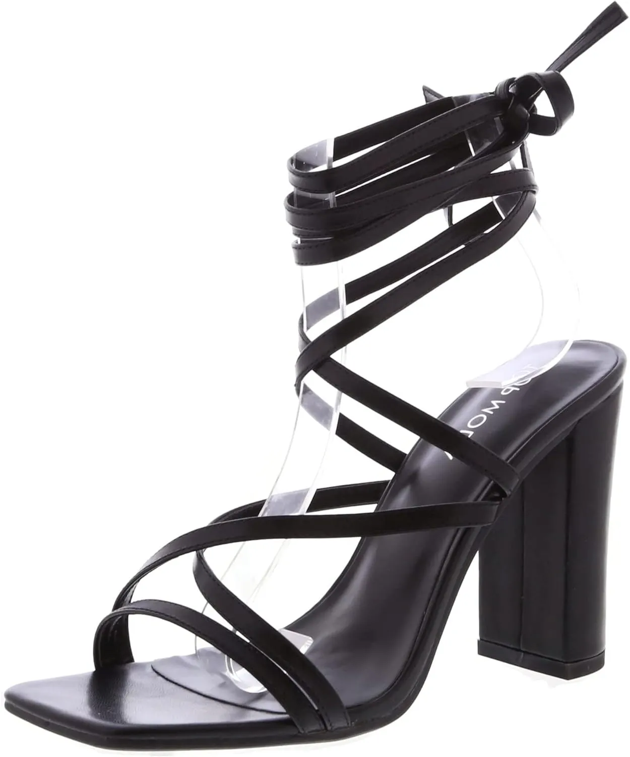 TOP Moda Womens Lace Up Wrap Around Strap High Heel Sandals