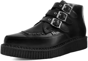 T.U.K Pointed 3-Buckle Creeper Boots