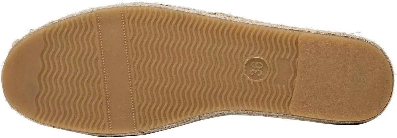 U-lite Women's Spring Summer Leather Classic Simple Mule Shoes Espadrilles Slides