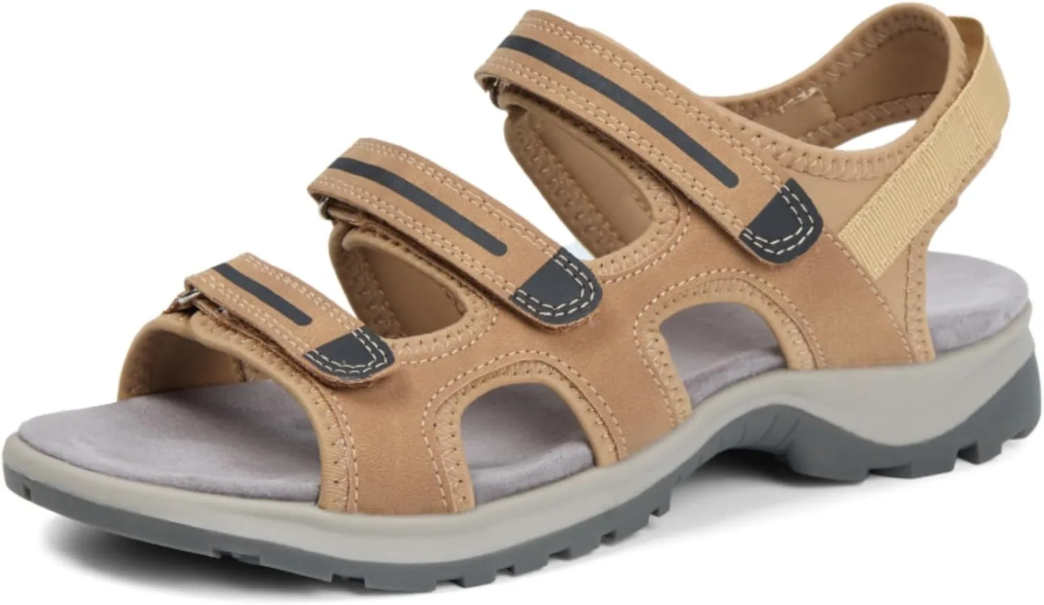 UBFEN Womens Hiking Sandals Comfortable Walking Arch Support Adjustable Straps Breathable and Durable for Outdoor Adventures Travel Beach
