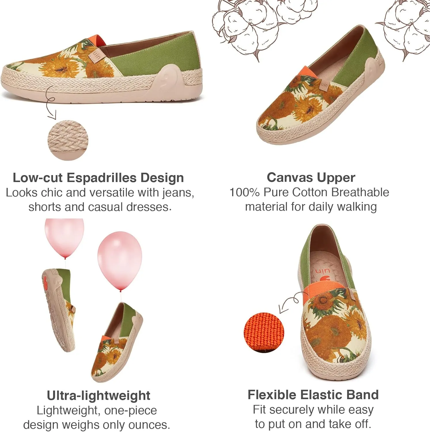UIN x National Gallery Collaboration Slip On Art Travel Shoes
