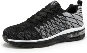 Unisex 2025 Spring Running Shoes Low-Top Breathable Mesh Sneakers with Cushioned Midsole, Lightweight Platform Casual Shoes for Men Women