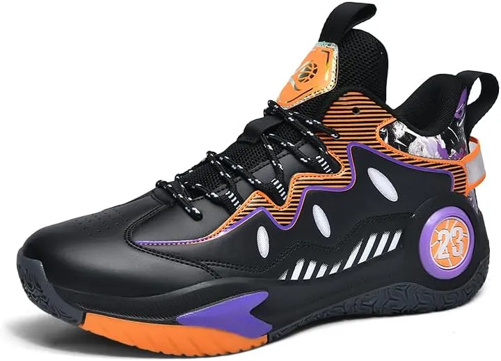 Unisex High Top Basketball Shoes Women's Shoes Men's Shoes Breathable Non Slip Outdoor Sneakers Cushioning Workout Shoes for Fitness