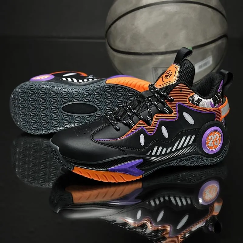 Unisex High Top Basketball Shoes Women's Shoes Men's Shoes Breathable Non Slip Outdoor Sneakers Cushioning Workout Shoes for Fitness