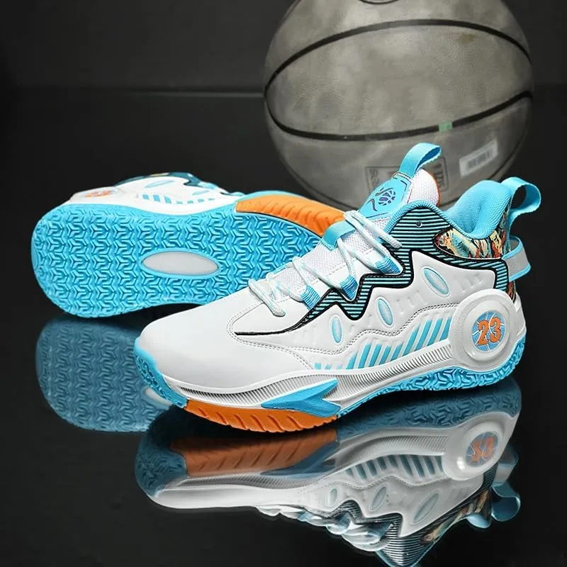 Unisex High Top Basketball Shoes Women's Shoes Men's Shoes Breathable Non Slip Outdoor Sneakers Cushioning Workout Shoes for Fitness