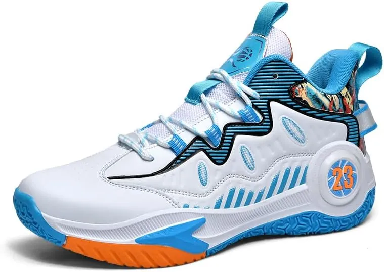 Unisex High Top Basketball Shoes Women's Shoes Men's Shoes Breathable Non Slip Outdoor Sneakers Cushioning Workout Shoes for Fitness