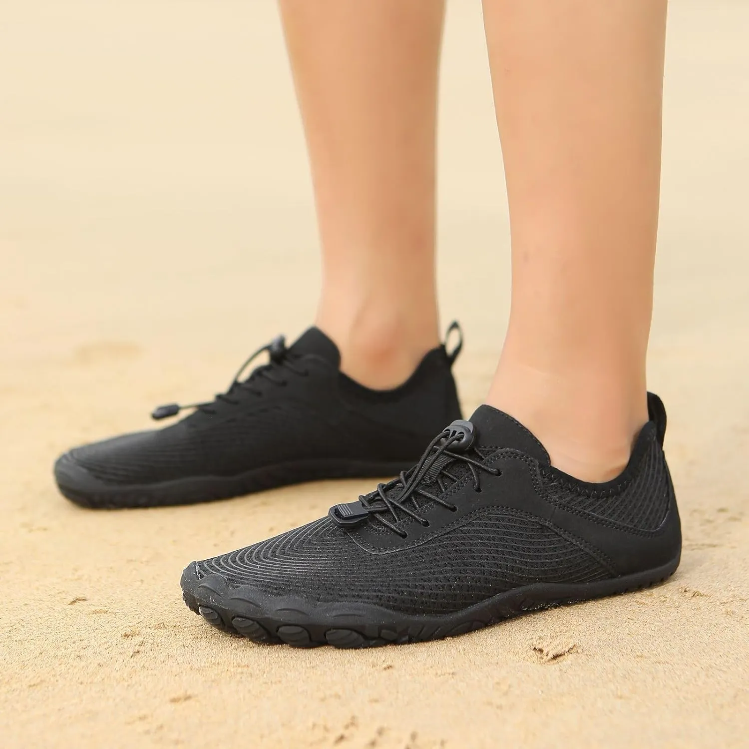 Unisex Lightweight Barefoot Shoes Anti-Slip Quick-Drying Outdoor Sport Pro Wide Toe Box Sneakers Walking Athletic Gym Workout Running Shoe Hiking Non-Slip Unisex Width Sneaker