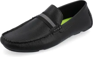 Vance Mens Griffin Slip-on Driving Loafer Grain Textured Tru Comfort Foam Square Toe Casual Dress Shoe