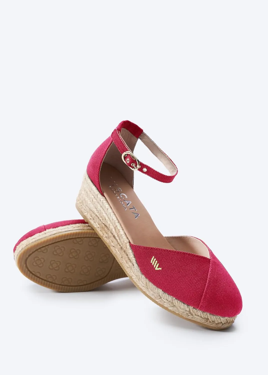 VISCATA Formiga Canvas Espadrille Sandal Wedges, Comfort and Style for Every Occasion, Size 5-12