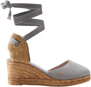 Viscata Sagaro Espadrille Canvas Wedges with Ankle Laces Spain Handmade 2 ½” Heel Women's Sandals with Breathable Organic Cotton Canvas and 100% Natural Jute for all Occasions: Casual, Work, Party