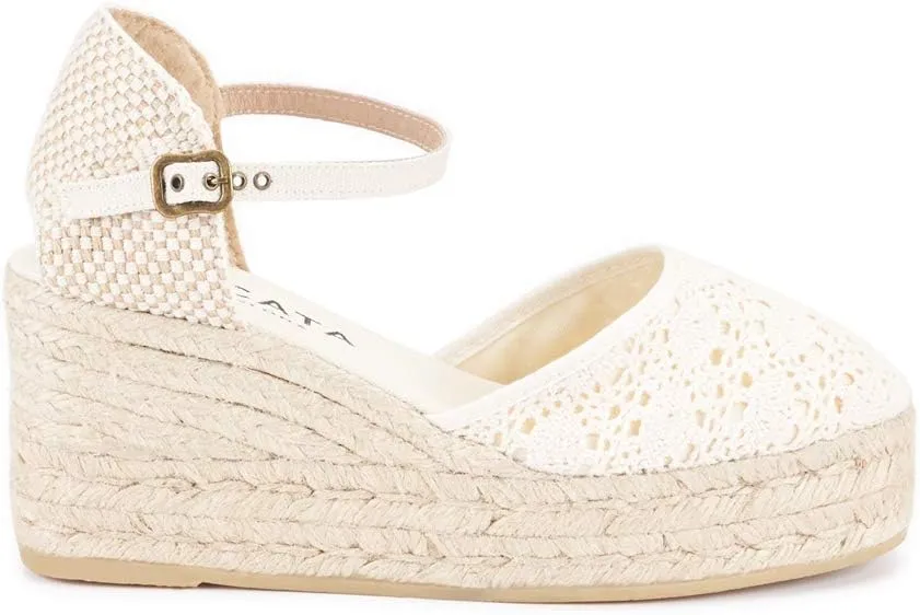 VISCATA Satuna Women's Sandals Espadrille Canvas Buckle Wedges