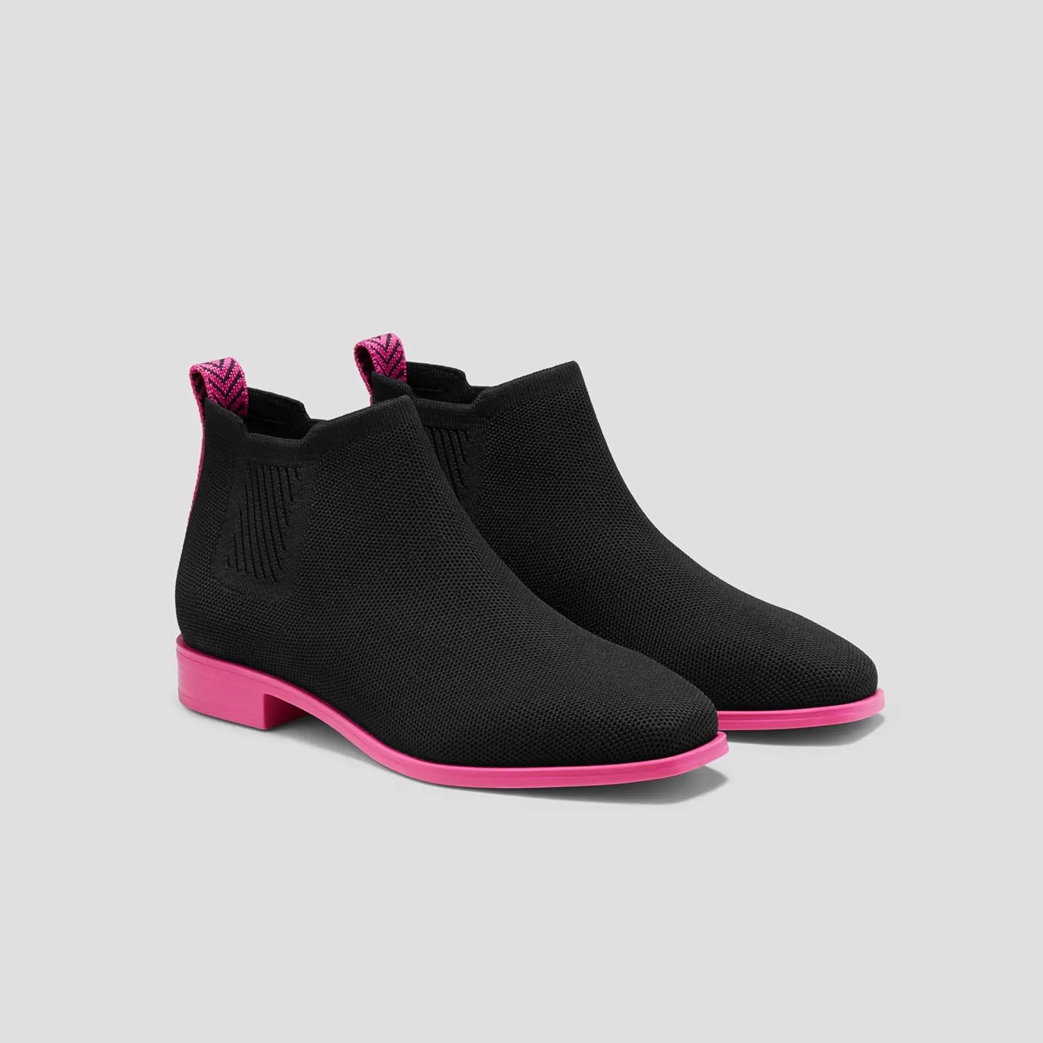 VIVAIA Ryan Pro Women's Ankle Boots Pull on Chelsea Slip on Short Square-toe Booties Lady Dress Blazer Skirt Jeans Winter Fall Water Repellent Ankle Boots