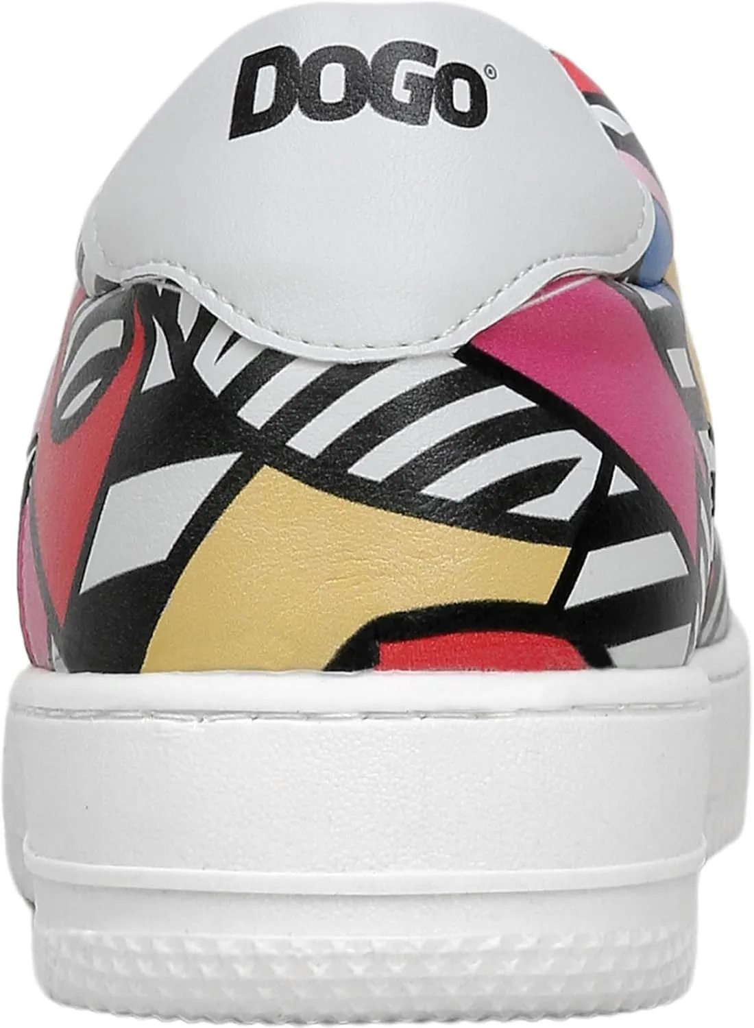 White Sneakers for Women - Handmade Women's Fashion Sneakers, Vegan Leather and Unique Design Dice Sneakers