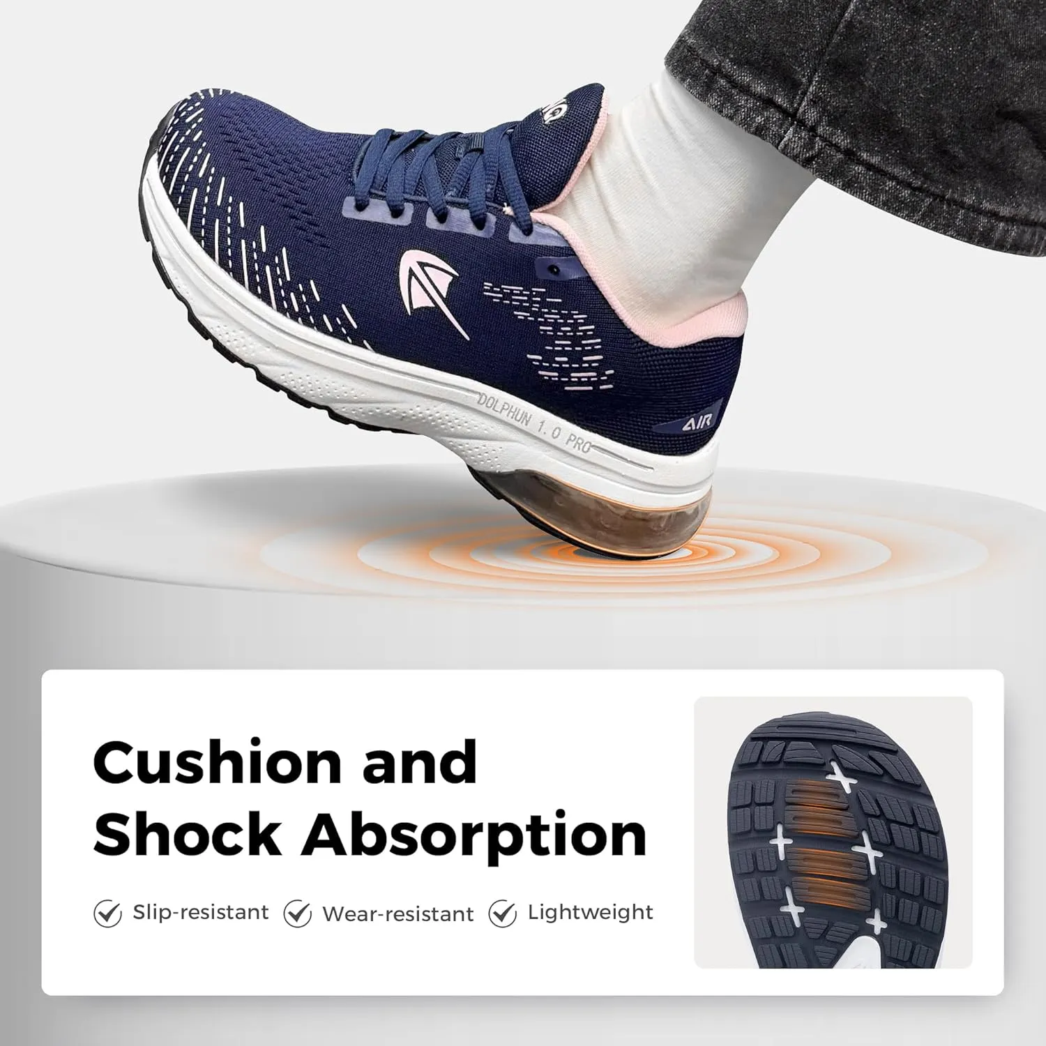 Wide Toe Box Shoes for Women Air Running Plantar Fasciitis Shoe Arch Support Walking Tennis Orthotic Breathable Extra Wide Width Athletic Sneakers US6-11