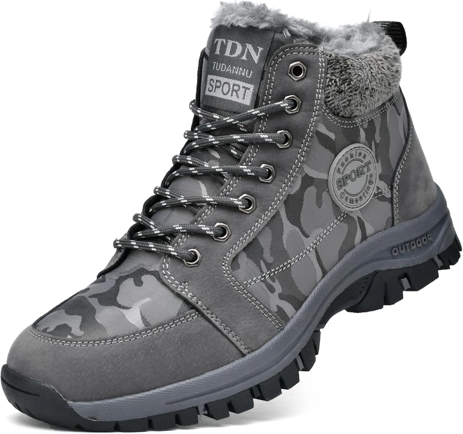 Winter Boots for Men Women Warm Lined Non Slip Hiking Boot Outdoor Waterproof Snow Boots