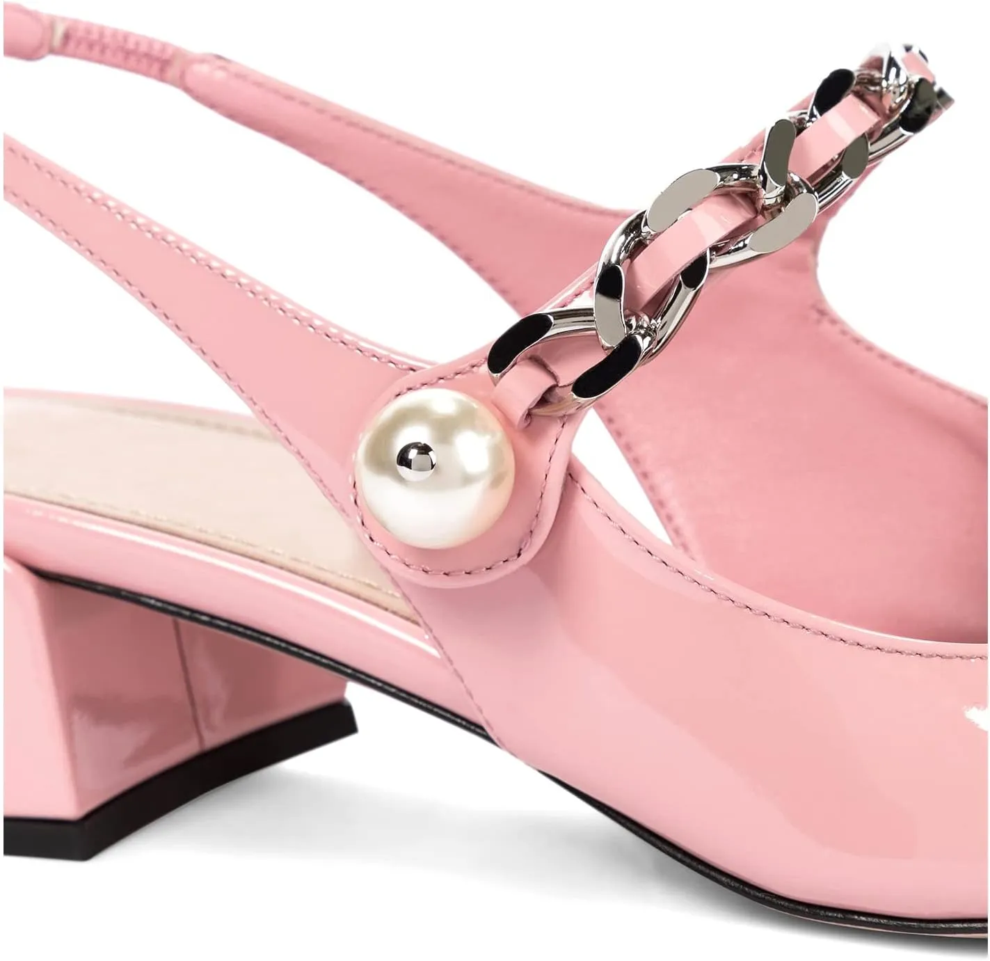 Woman Heeled Mules Rhinestone Pointy Closed Toe Sandals Kitten High Heels Sandals Summer Slip on Mule Heels Bridal Dress Shoes