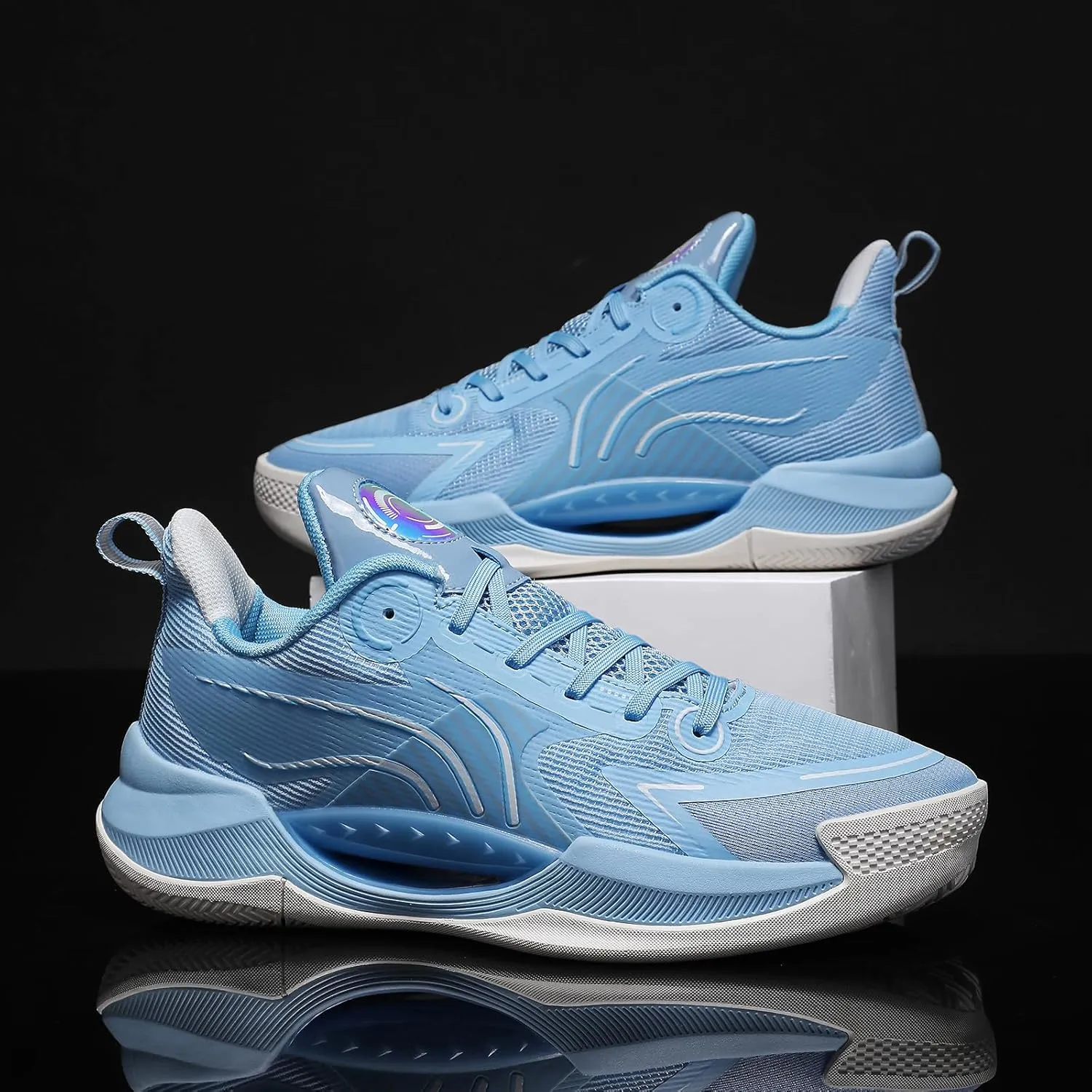 Women Basketball Shoes Fashion Athletic Sneakers Unisex Outdoor Sport Shoes Lightweight Volleyball Shoes Non Slip Basketball Shoe