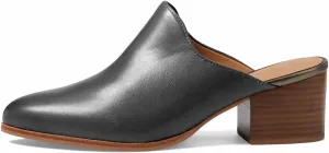 Women Chunky Block Heel Mules Pointed Closed Toe Suede Mule Sandals Slip-On Stacked Heels Booties Backless 2" Heeled Slide Shoes Comfort Fashion Casual Office Homecoming Retro 4-11 M US