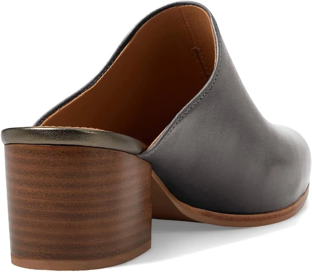 Women Chunky Block Heel Mules Pointed Closed Toe Suede Mule Sandals Slip-On Stacked Heels Booties Backless 2" Heeled Slide Shoes Comfort Fashion Casual Office Homecoming Retro 4-11 M US