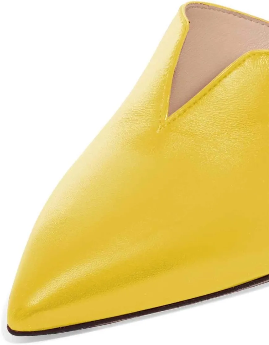 Women Pointed Toe Spool High Heel Mules Pumps Backless Slide Sandals Party Dress Shoes Size 4-15 US