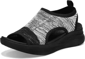 Women Walking Sandals Arch Support Orthotic Comfortable Plantar Fasciitis Non-slip Casual Open Toe Sport Sandals for Athletic Summer Beach