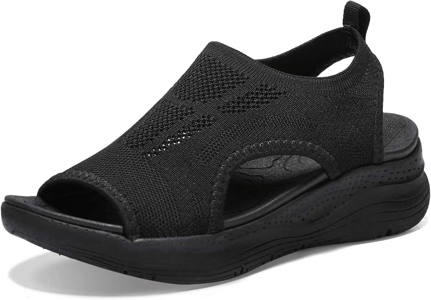 Women Walking Sandals Arch Support Orthotic Comfortable Plantar Fasciitis Non-slip Casual Open Toe Sport Sandals for Athletic Summer Beach