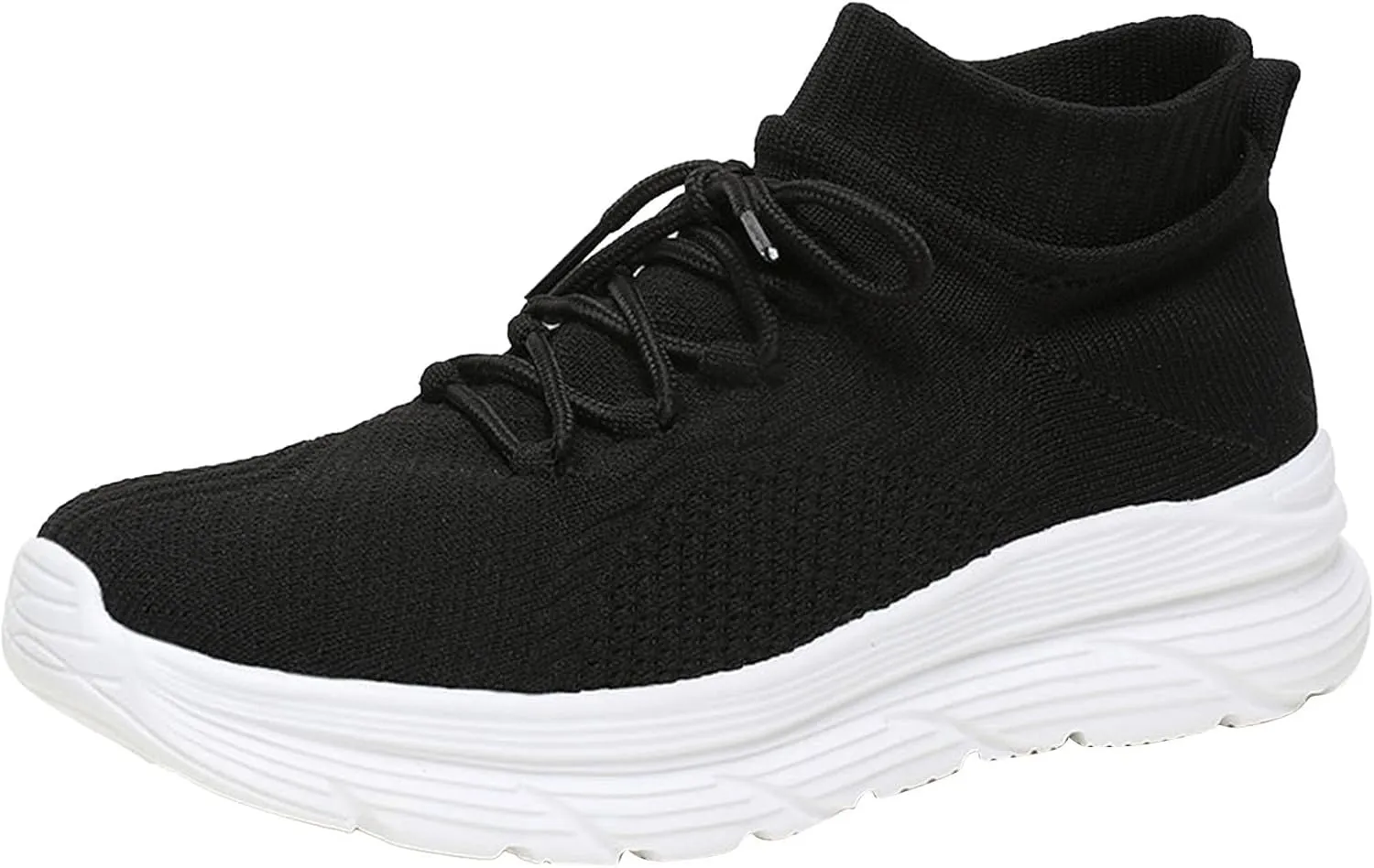 Women Walking Shoes Sock Sneakers Slip-On Breath Tennis Shoes Womens Mesh Casual Dress Shoes White Platform Sneakers White Tennis Shoe Cross Trainer Shoe