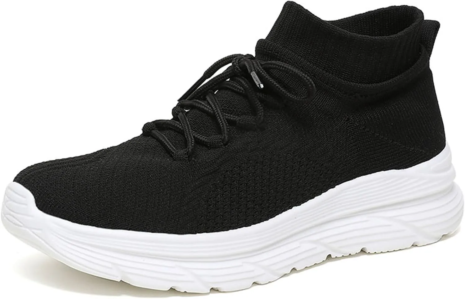 Women Walking Shoes Sock Sneakers Slip-On Breath Tennis Shoes Womens Mesh Casual Dress Shoes White Platform Sneakers White Tennis Shoe Cross Trainer Shoe
