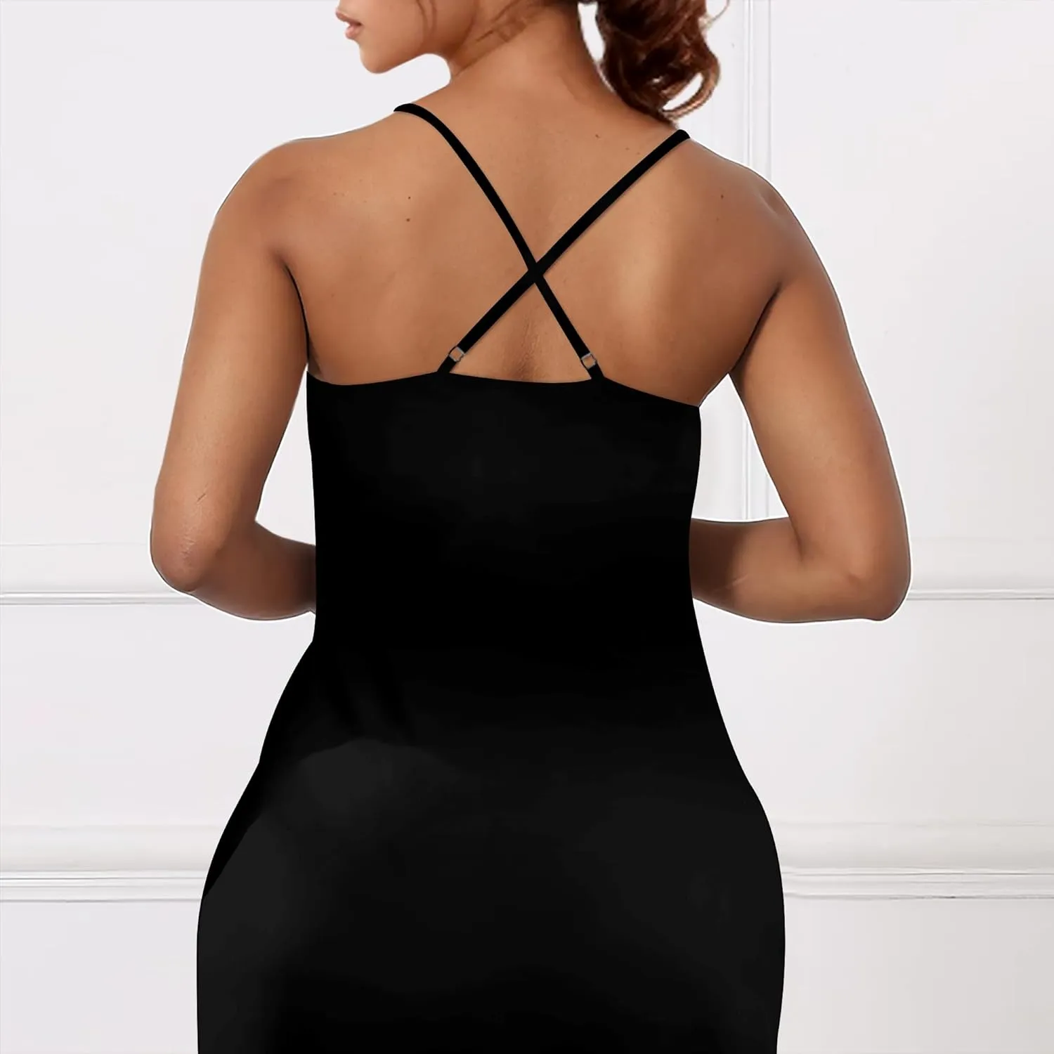 Women's Boho Ankle-Length Spaghetti Strap Sexy V-Neck Maxi Dress Summer Beach Vacation Cocktail Party Dress XS-3XL