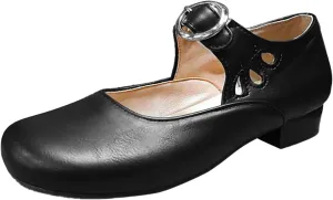 Women's Breathable Slip On Loafers Comfortable Casual Shoes for Walking Lightweight Chunky Heel Everyday Wear