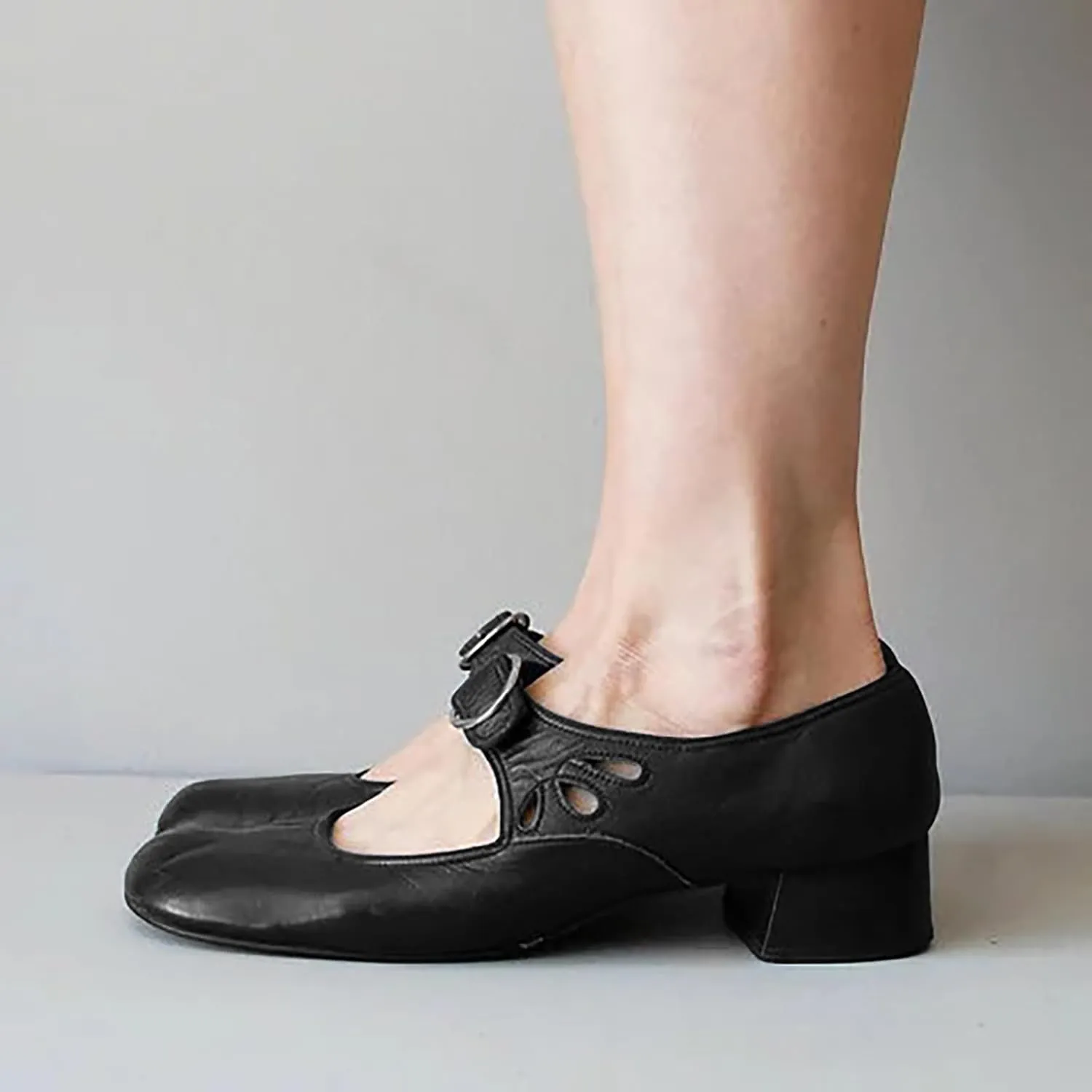 Women's Breathable Slip On Loafers Comfortable Casual Shoes for Walking Lightweight Chunky Heel Everyday Wear