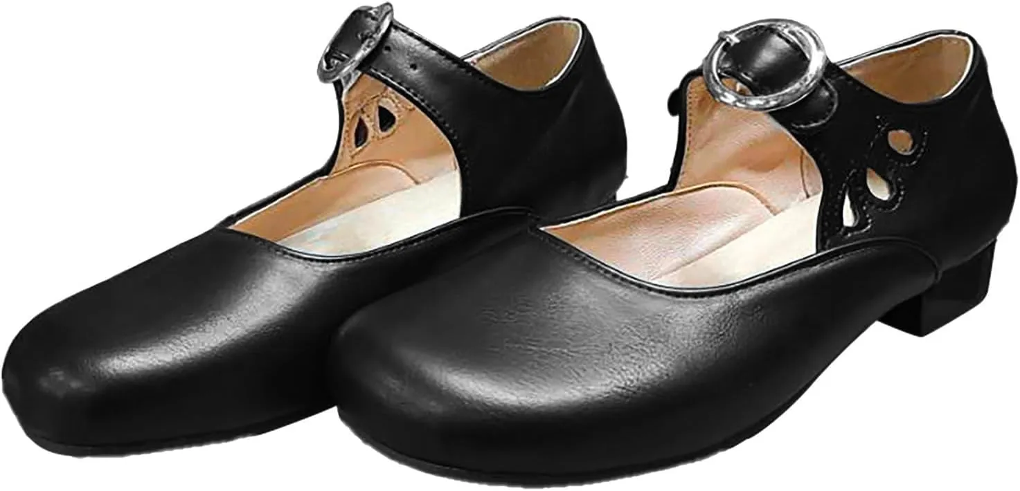 Women's Breathable Slip On Loafers Comfortable Casual Shoes for Walking Lightweight Chunky Heel Everyday Wear
