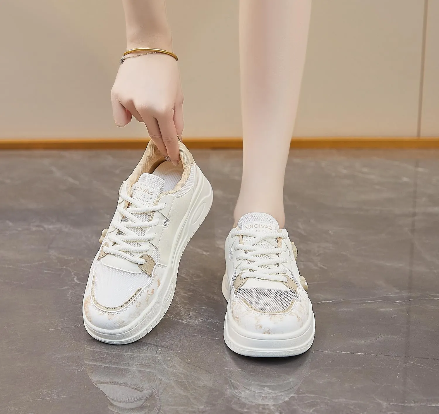 Women's Casual Breathable Sneakers Y2K Cute Comfort Platform Walking Shoes Campus